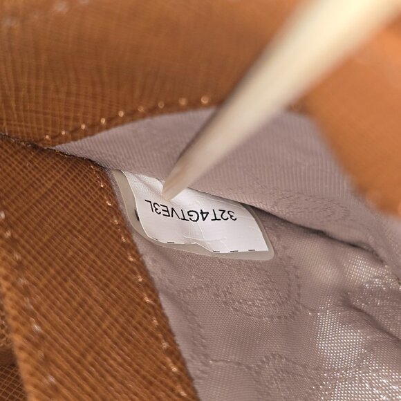 Michael Kors Travel Brown Saffiano Leather Smartphone Wallet Wristlet 32T4GTVE3L - Picture 3 of 7